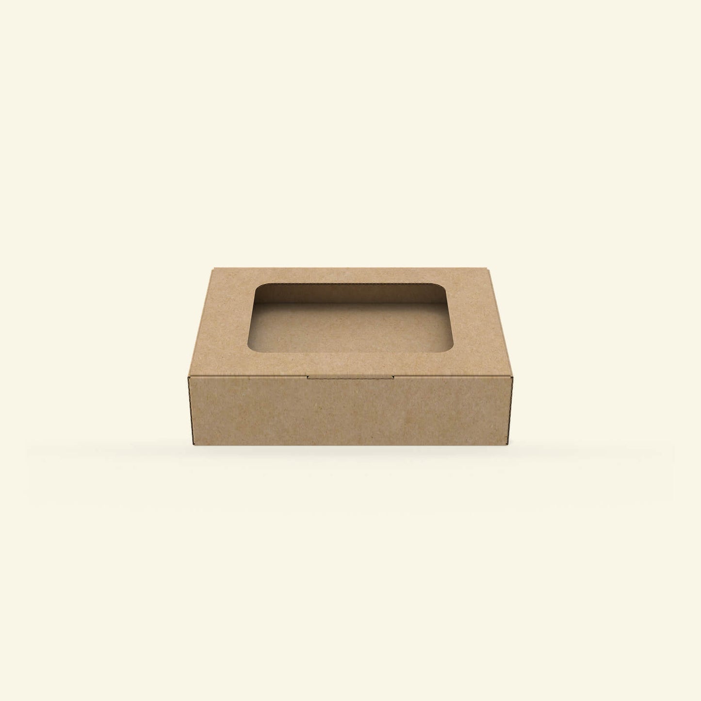 Bakery display box with flip-top lid and window – suitable for cake or pastry packaging