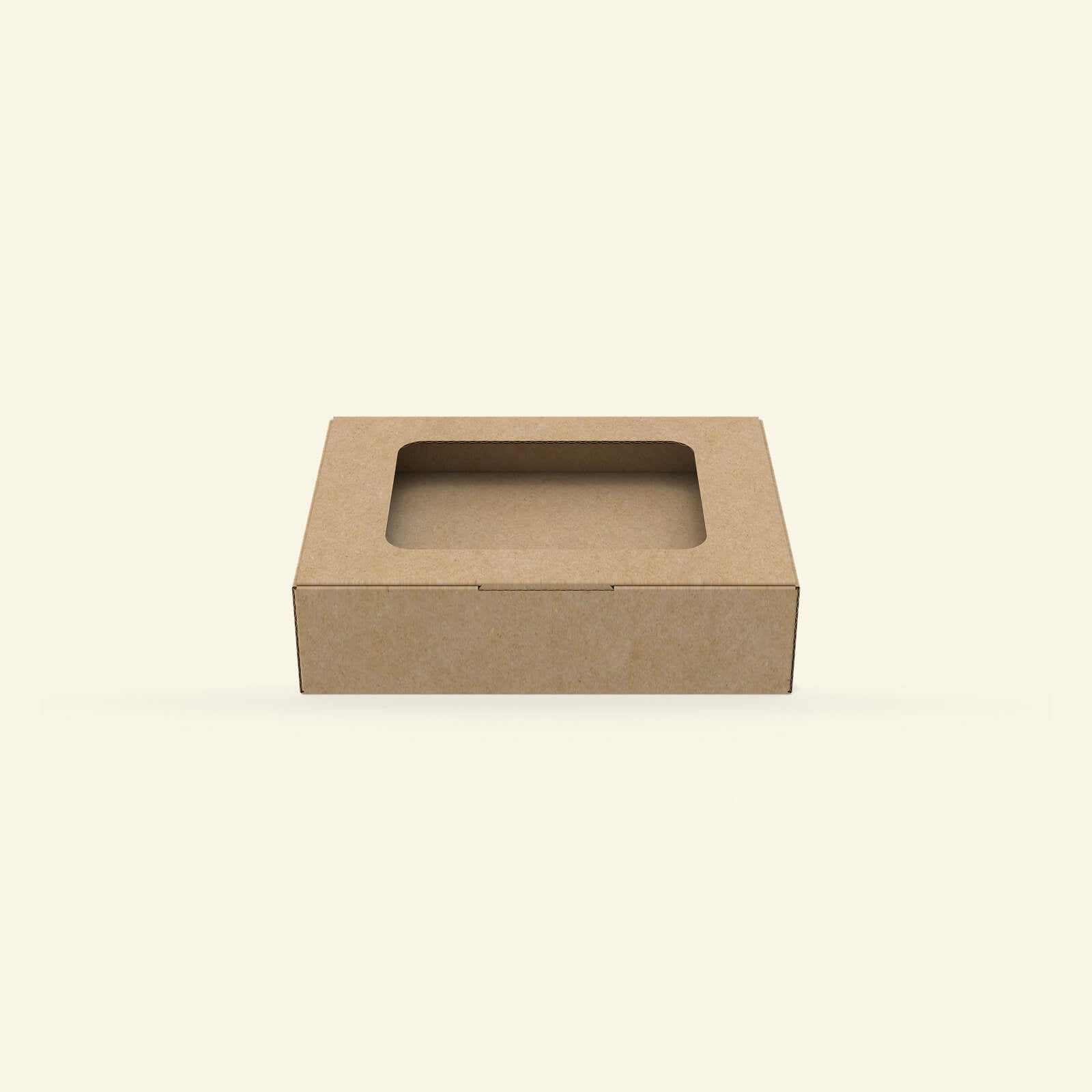 Bakery display box with flip-top lid and window – suitable for cake or pastry packaging
