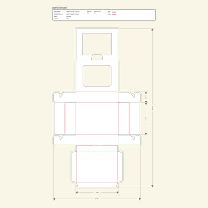 Bakerydisplayboxwithwindow : Dieline