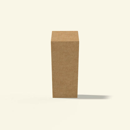 Cosmetic box with top and bottom tuck flaps for secure closure
