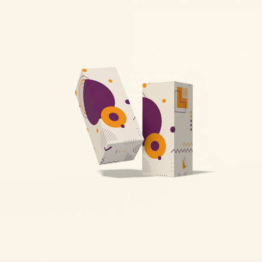Custom tuck end box for skincare packaging with printed logo