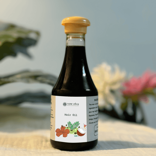Hair Oil - Turn brown or greying hair into natural black