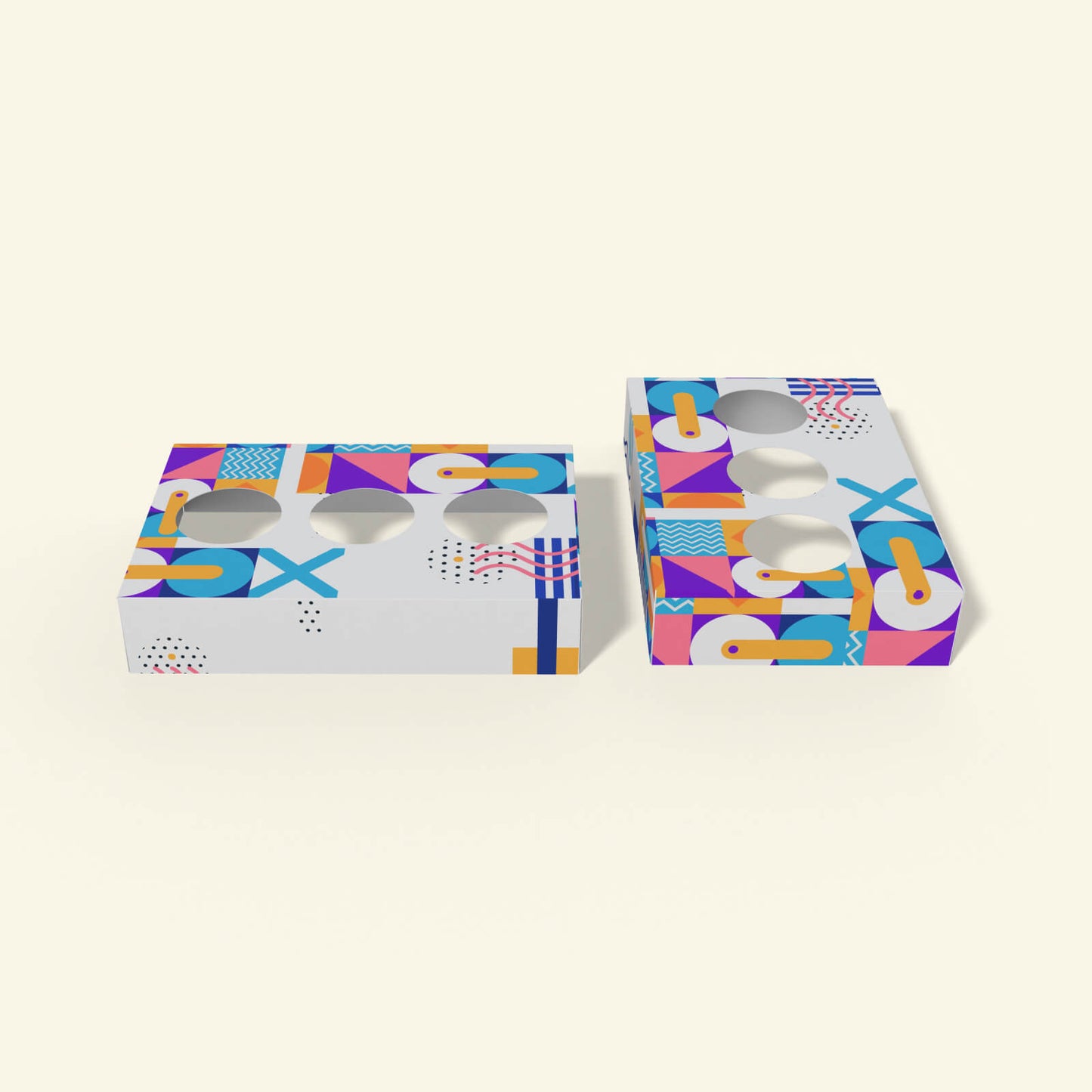 Insert-style carton box for yogurt and milk jar packaging