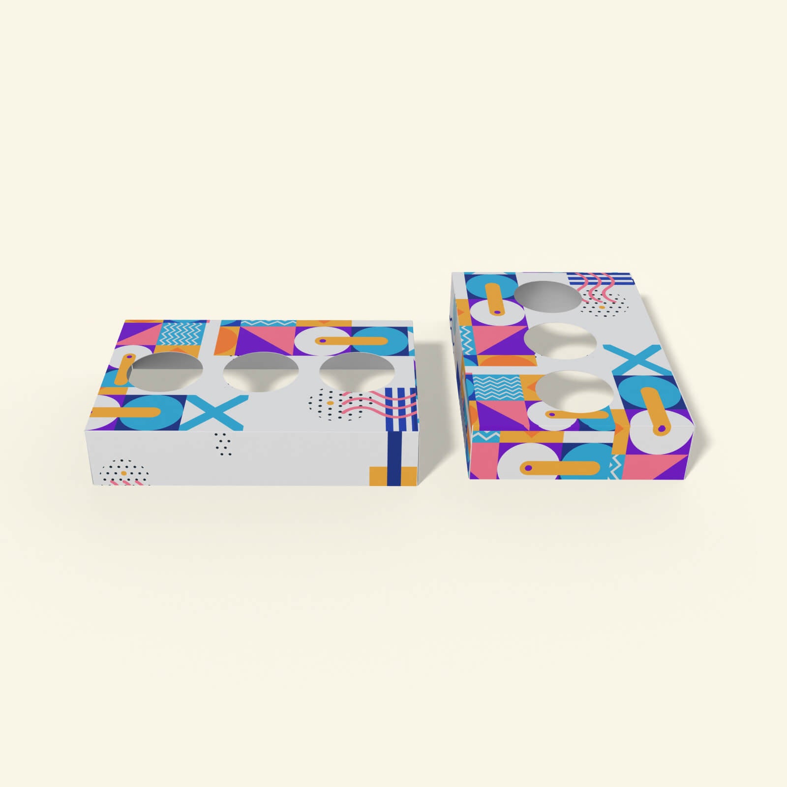 Insert-style carton box for yogurt and milk jar packaging