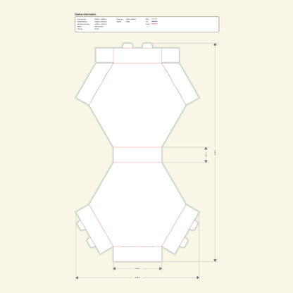 Premium gift box for chocolates and sweets in hexagon shape