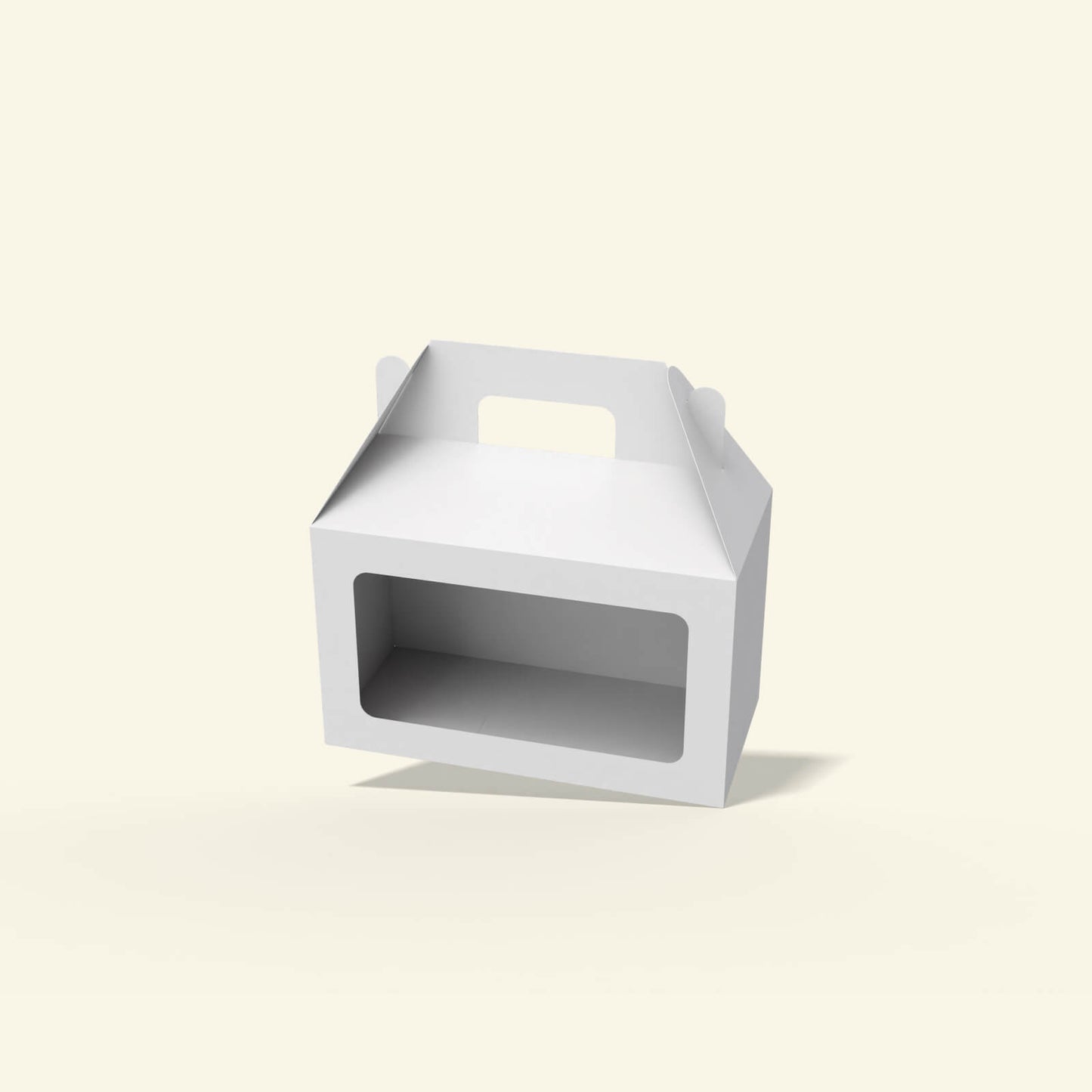 Premium packaging gable box with clear window panel