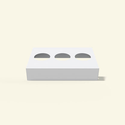 Retail display box for artisanal milk and yogurt containers