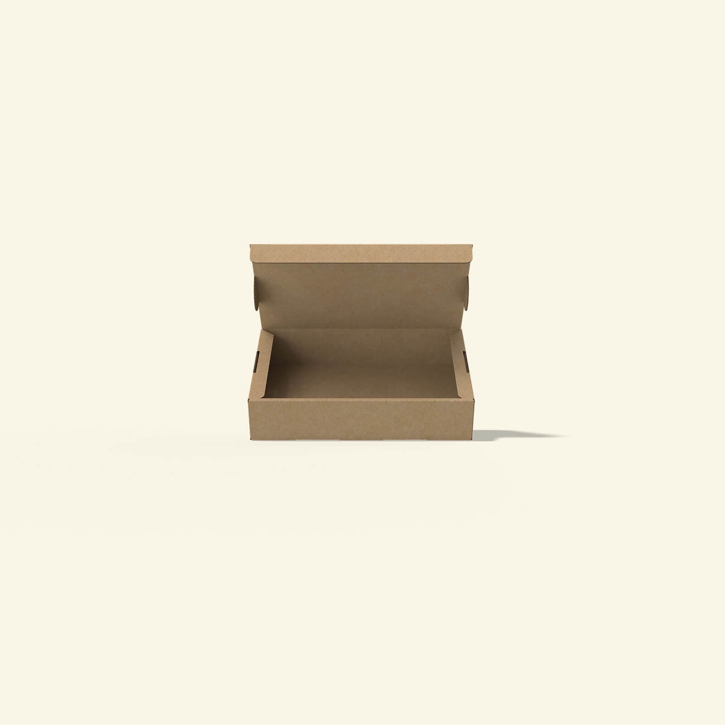 Windowless flip top cookie box with locking system