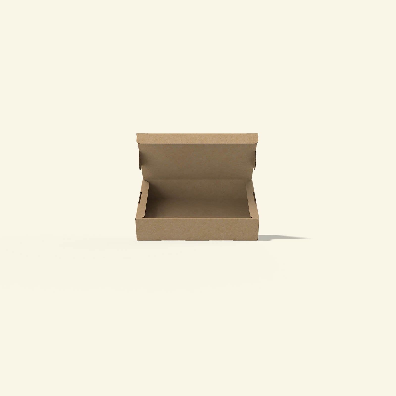 Windowless flip top cookie box with locking system
